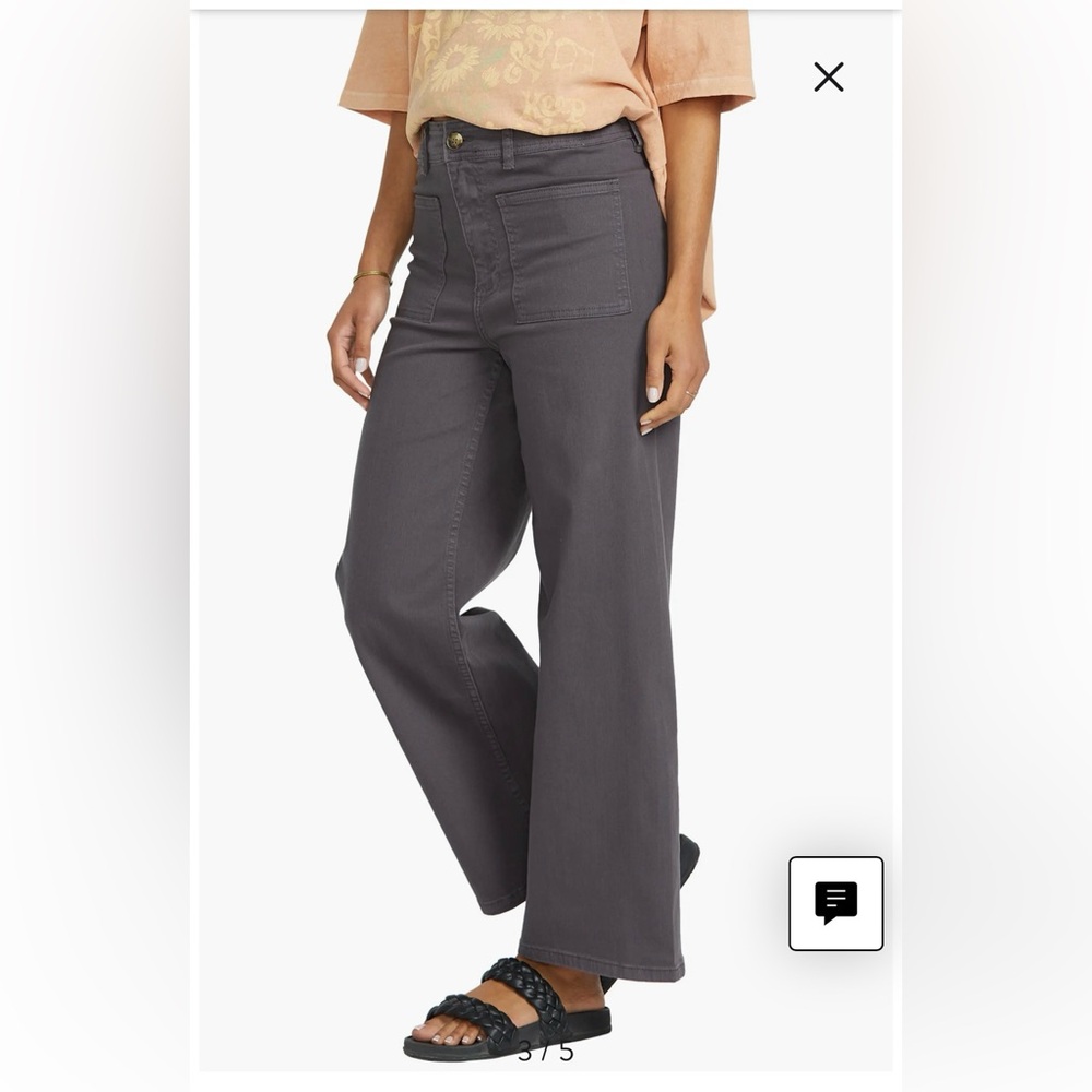 Billabong grey wide leg pants